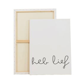 Print op canvas | 2 stuks | Heb lief