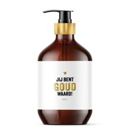 Luxe handzeep |  Jij bent goud waard | Goudfolie