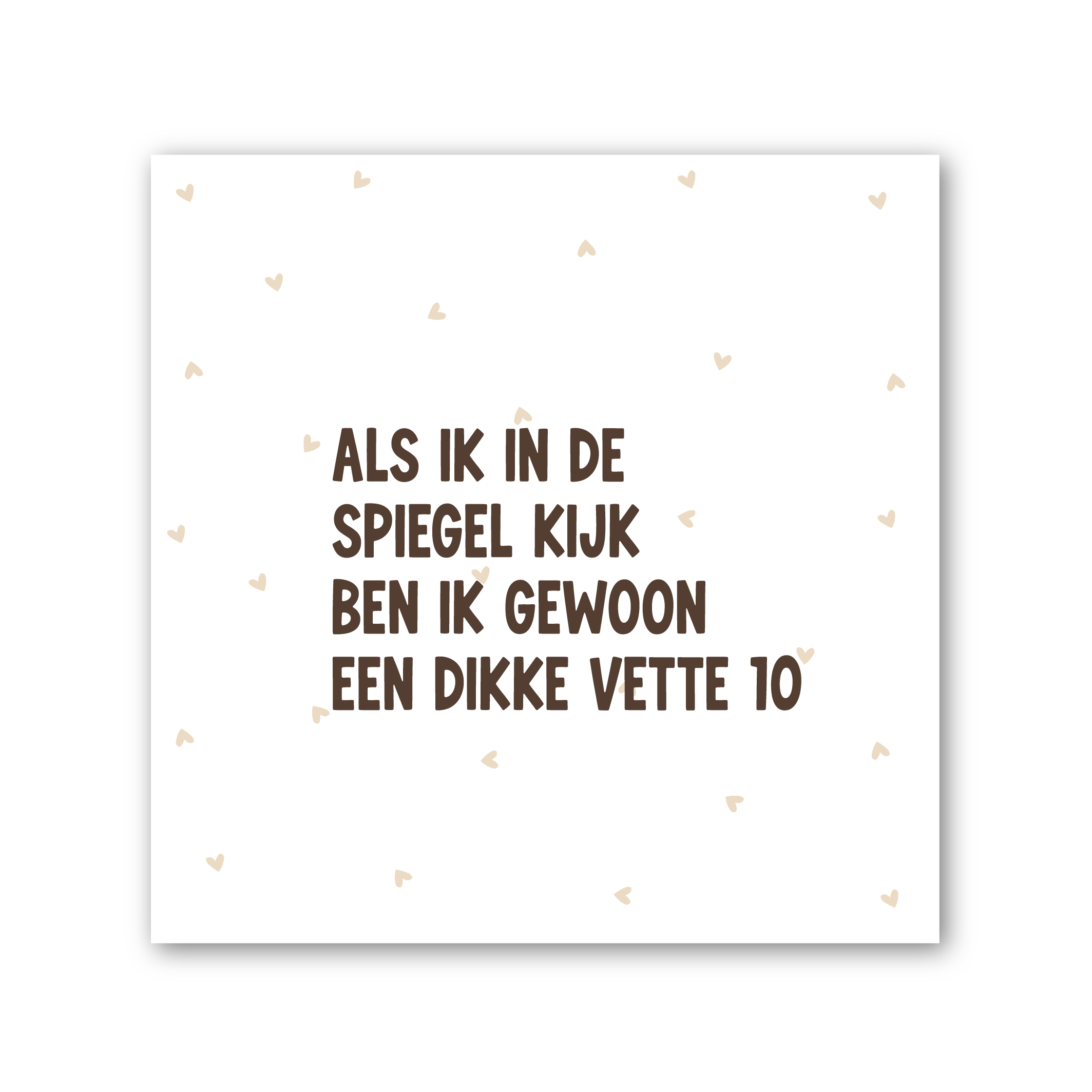 Tegeltje op Forex | In geschenkverpakking | Als ik in de spiegel kijk