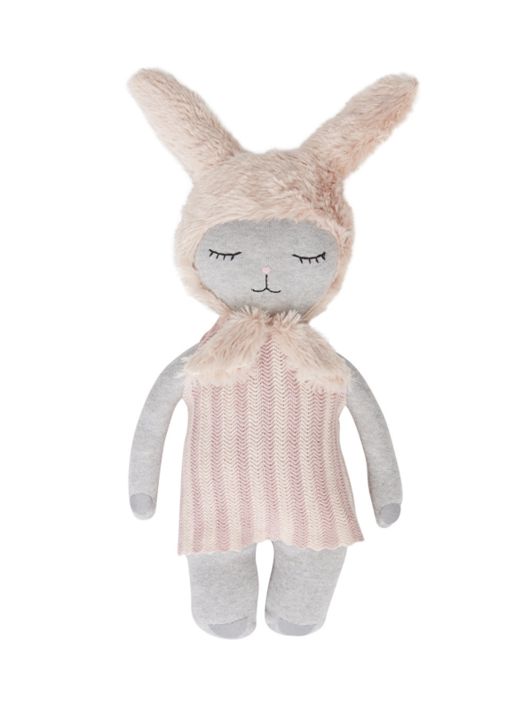 Oyoy - Hopsi bunny doll grey rose
