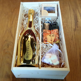Luxe Prosecco Gold geschenk met Popaball smaakbubbels