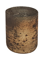 Glazen Theelichthouder - Cilinder- ø 6 cm - Oud Goud