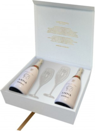 Cava Anna de Codorníu Brut white in witte geschenkendoos