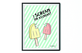 Poster // I scream for ice cream