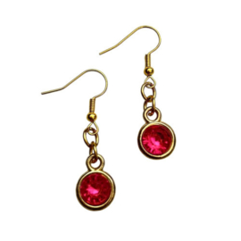 Oorbellen Bling | fuchsia