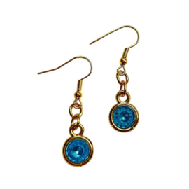 Oorbellen Bling | aqua