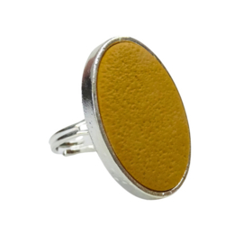 Ring Oker | geel | zilver