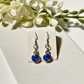 Oorbellen Bling Aqua