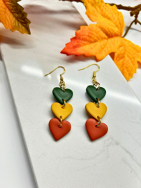 Oorbellen Autumn Hearts