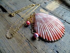 Ketting Schelp Roze