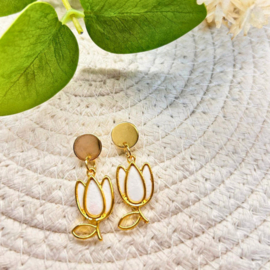 Oorbellen Tulpjes | wit