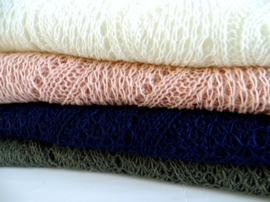 Sjaal Crochet Blue