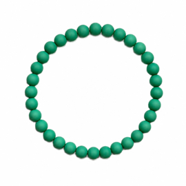 BASIC Mintgroen - armbandje - acryl op elastiek