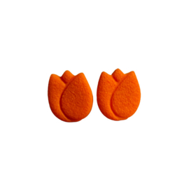 Oorbellen Tulp | oranje