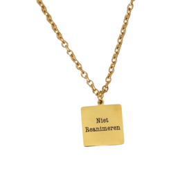 Ketting Niet Reanimeren GKV/RVS | 50 cm