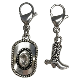 2 Love It Cowboy set Silver - bedel - set van hoed en laars