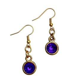 Oorbellen Bling | paars