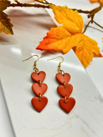 Oorbellen Autumn Hearts