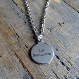 Ketting Niet Reanimeren RVS  60 cm