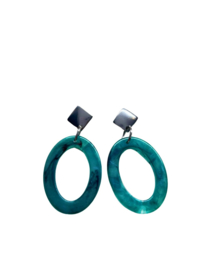 Oorbellen LunaLoops Turquoise