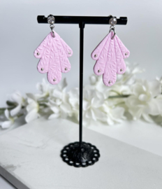 Oorbellen Vine | roze