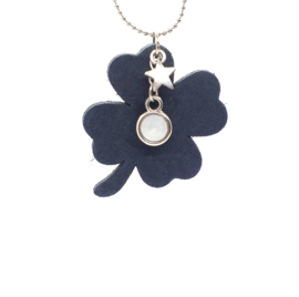 Ketting Klaver Dark Denim