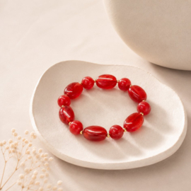 Ruby Passion - armband - acryl