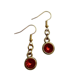 Oorbellen Bling | rood