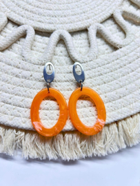 Oorbellen LunaLoops Oranje