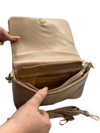 Schoudertas Isabella  beige