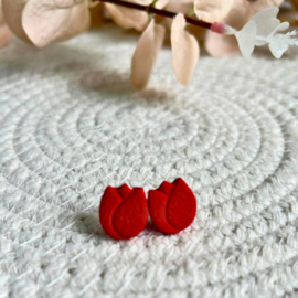 Oorbellen Tulp | rood