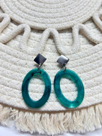 Oorbellen LunaLoops Turquoise