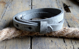 Cuoio armband Natural Grey