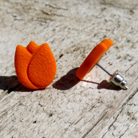 Oorbellen Tulp | oranje