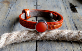 Cuoio armband Samba Orange