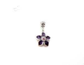 Ketting Flower Paars