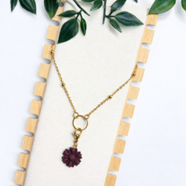 2 Love It Dot gold chain - ketting - handgemaakt - stainless steel