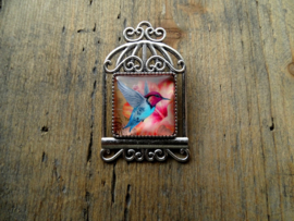 Broche Vogelkooi Peach