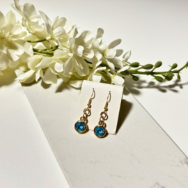Oorbellen Bling | aqua