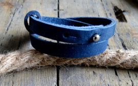 Cuoio armband Indigo Blue