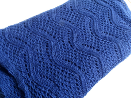 Sjaal Crochet Blue