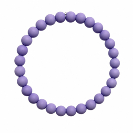 BASIC Lila - armbandje - acryl op elastiek