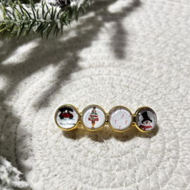 Hairclip set Kerstmis