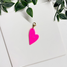 2 Love It Hartjes Relief - bedel - polymeerklei met patroon