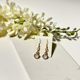 Oorbellen Bling| wit
