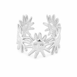 Zon zilver - ring - stainless steel