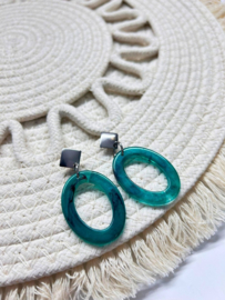 Oorbellen LunaLoops Turquoise