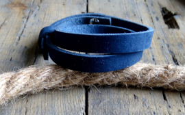 Cuoio armband Indigo Blue