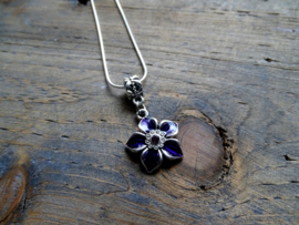 Ketting Flower Paars