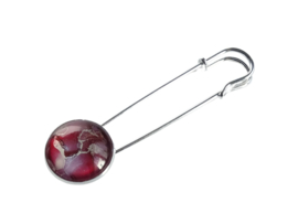 Sjaalspeld Marble Rosa